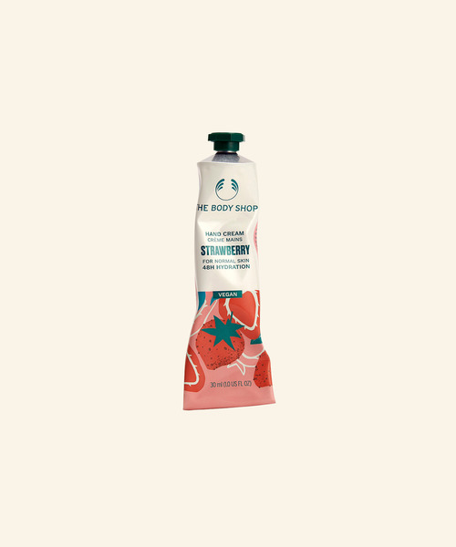 THE BODY SHOP(ザ・ボディショップ)の「ハンドクリーム ST RENO23 30mL(香り:ストロベリー)(ハンドケア/ハンドクリーム・レディース・その他・FREE)」の1枚目の写真