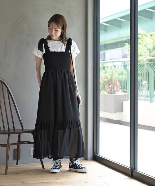 Angelic Pretty リボンシャーリングジャンパースカート Ribbon Shirring JSK by Angelic Pretty