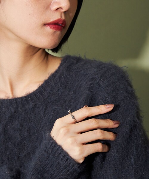 CITEN(シテン)の「<CITEN>クロスラインリング(リング・レディース・シルバー/その他1・FREE)」の3枚目の写真