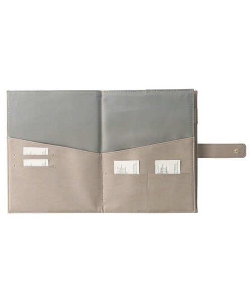 PEDIR（ペディール）の「EDiT 手帳カバー 1日1ページ・週間バーチカル用 A5正寸 リアコ 多機能カバー ペディール マークス（ステーショナリー・レディース・ブラック/グレイッシュベージュ/グリーン・FREE）」の4枚目の写真