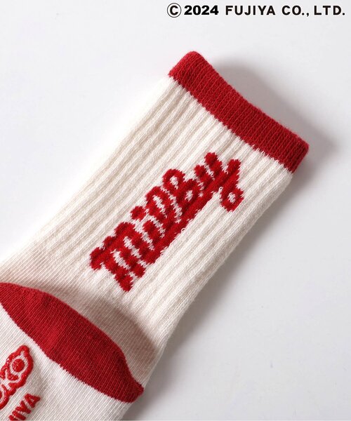 apres les cours（アプレレクール）の「PEKO&POKO ソックス（ソックス/靴下・キッズ・ブルー/オフホワイト/レッド/アイボリー・21/18/15 /12）」の14枚目の写真