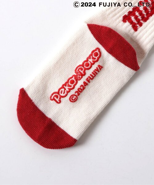 apres les cours（アプレレクール）の「PEKO&POKO ソックス（ソックス/靴下・キッズ・ブルー/オフホワイト/レッド/アイボリー・21/18/15 /12）」の13枚目の写真