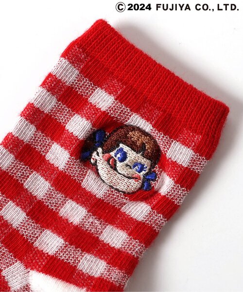 apres les cours（アプレレクール）の「PEKO&POKO ソックス（ソックス/靴下・キッズ・ブルー/オフホワイト/レッド/アイボリー・21/18/15 /12）」の11枚目の写真