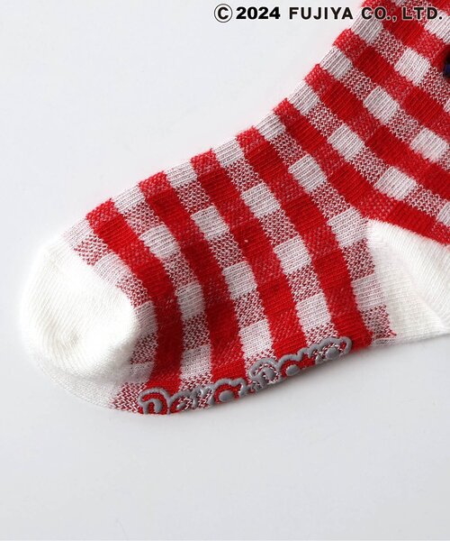 apres les cours（アプレレクール）の「PEKO&POKO ソックス（ソックス/靴下・キッズ・ブルー/オフホワイト/レッド/アイボリー・21/18/15 /12）」の10枚目の写真