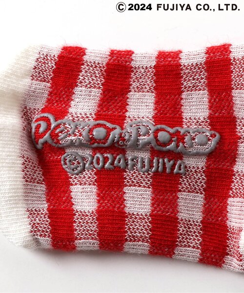 apres les cours（アプレレクール）の「PEKO&POKO ソックス（ソックス/靴下・キッズ・ブルー/オフホワイト/レッド/アイボリー・21/18/15 /12）」の9枚目の写真