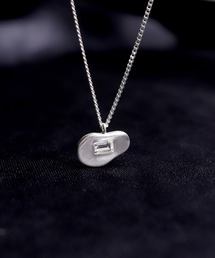 TEN. | SILVER925 フロートネックレス (ホワイトクォーツ)(ネックレス)