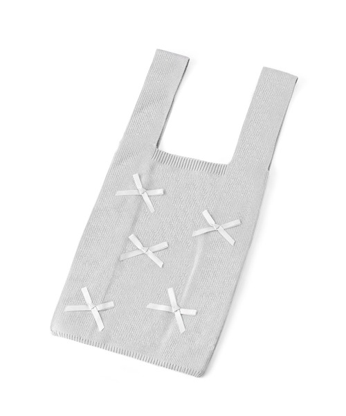 ANEMONE（アネモネ）の「リボンポイントニットトートバッグ（トートバッグ・レディース・ブラック/ピンク/グレー/ブルー/レッド/シルバー/グリーン/アイボリー/ホワイト系その他2・FREE）」の17枚目の写真