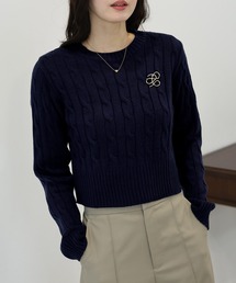 BLUEEAST | 《新色追加》ケーブルニットトップス(ニット/セーター)