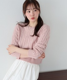 《新色追加》ケーブルニットトップス