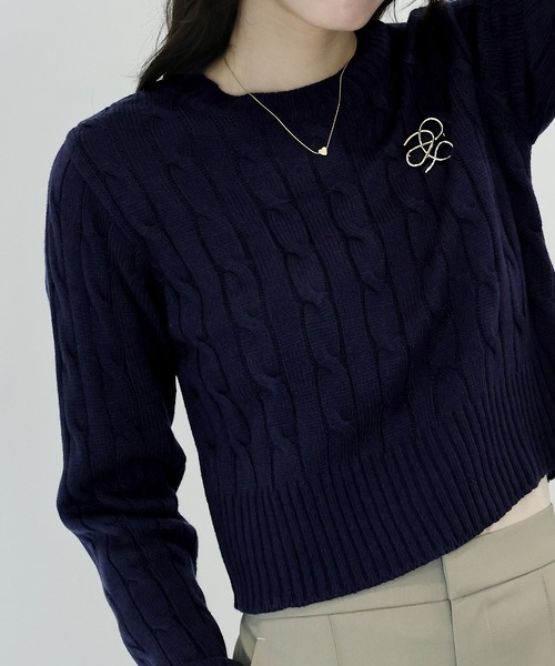 新色追加》長袖ケーブルニット（ニット/セーター）｜BLUEEAST（ブルー