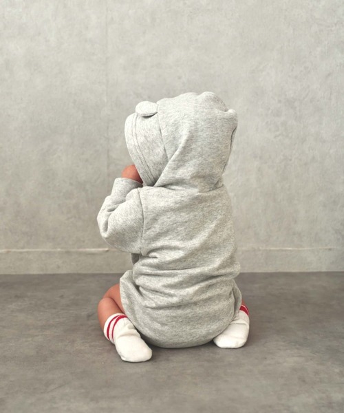 CIAOPANIC TYPY（チャオパニックティピー）の「【WEB限定】【KIDS】【UCLA】TYPY別注BABYプリントスウェットロンパース（ロンパース・キッズ・チャコールグレー/ライトグレー・80）」の5枚目の写真