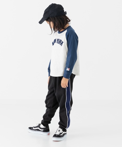 JAM & LINK（ジャムアンドリンク）の「脇ライン 裏毛スウェットパンツ（スウェットパンツ・キッズ・オートミール/ネイビー/ブラック/カーキ・100cm/110cm/120cm/130cm/140cm/150cm/160cm）」の5枚目の写真