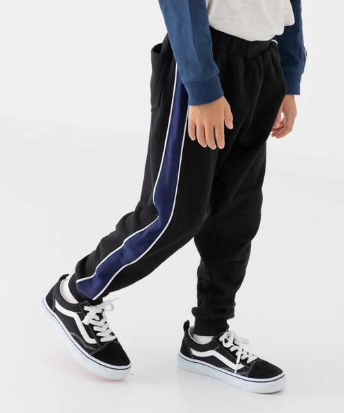 JAM & LINK（ジャムアンドリンク）の「脇ライン 裏毛スウェットパンツ（スウェットパンツ・キッズ・オートミール/ネイビー/ブラック/カーキ・100cm/110cm/120cm/130cm/140cm/150cm/160cm）」の6枚目の写真