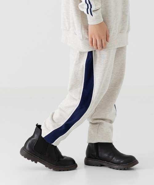 JAM & LINK（ジャムアンドリンク）の「脇ライン 裏毛スウェットパンツ（スウェットパンツ・キッズ・オートミール/ネイビー/ブラック/カーキ・100cm/110cm/120cm/130cm/140cm/150cm/160cm）」の10枚目の写真