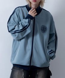embroidery side line track jacket/胸刺繍 サイドライン トラックジャケット