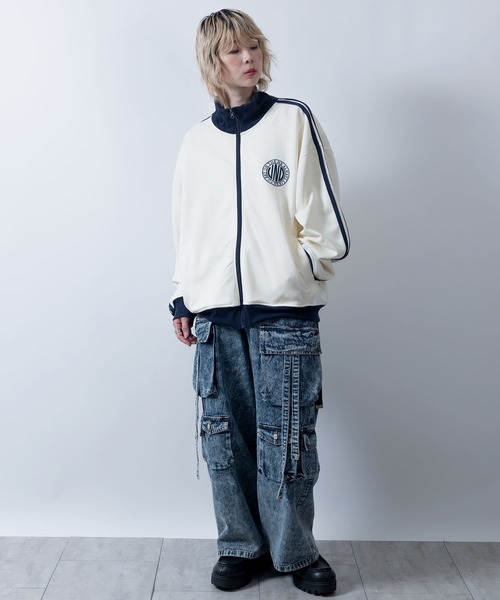 CRANK lace line track jacket トラック ジャケット CRANK lace line track jacket トラック ジャケット Never mind