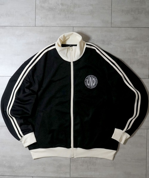 embroidery side line track jacket/胸刺繍 サイドライン