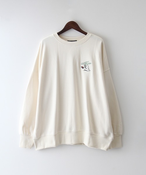 SpRay（スプレイ）の「スパゲティおばけスウェット（スウェット・レディース・グレー/ブルー/アイボリー/ピンク/オートミール/スミクロ・FREE）」の17枚目の写真