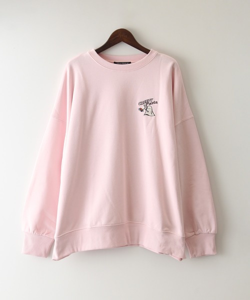 SpRay（スプレイ）の「スパゲティおばけスウェット（スウェット・レディース・グレー/ブルー/アイボリー/ピンク/オートミール/スミクロ・FREE）」の18枚目の写真