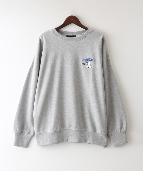 SpRay（スプレイ）の「スパゲティおばけスウェット（スウェット・レディース・グレー/ブルー/アイボリー/ピンク/オートミール/スミクロ・FREE）」の22枚目の写真