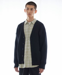 URBAN RESEARCH(A[oT[`)new basic COTTON CASHMERE WIDE RIB CARDIGAN(J[fBK/{)