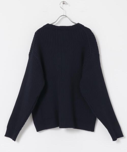 URBAN RESEARCH(アーバンリサーチ)の「new basic COTTON CASHMERE WIDE RIB CARDIGAN(カーディガン/ボレロ・メンズ・チャコールグレー/ブラック/ネイビー・MEDIUM/LARGE)」の14枚目の写真