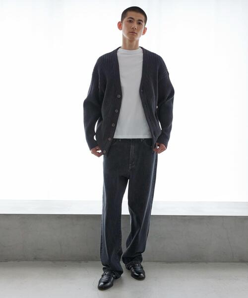 URBAN RESEARCH(アーバンリサーチ)の「new basic COTTON CASHMERE WIDE RIB CARDIGAN(カーディガン/ボレロ・メンズ・チャコールグレー/ブラック/ネイビー・MEDIUM/LARGE)」の19枚目の写真