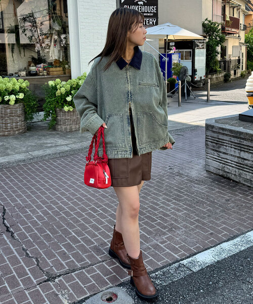 CIAOPANIC(チャオパニック)の「ヴィンテージライクデトロイトジャケット(ブルゾン・レディース・ブラック/ブラウン/ブルー・LARGE/MEDIUM)」の13枚目の写真
