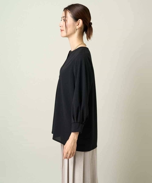 a.v.v(アーヴェヴェ)の「キーネックタックスリーブトップス(Tシャツ/カットソー・レディース・グレー系その他/ブラック/ホワイト・36/34/40/38/42)」の19枚目の写真