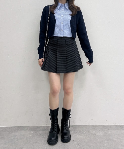 Heather（ヘザー）の「【POLO BCS(ポロ・ビーシーエス)】デザインミニスカート　146925（スカート・レディース・グレー系その他/ベージュ系その他・FREE）」の9枚目の写真