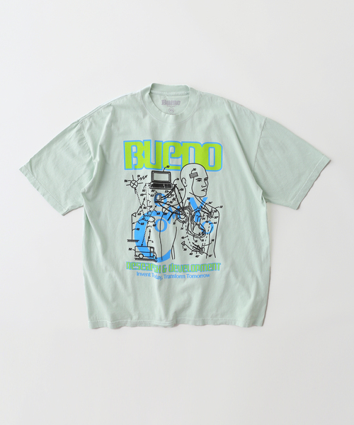 WISM(ウィズム)の「【Bueno / ブエノ】Science S/S Tee(Tシャツ/カットソー・メンズ・グリーン系その他・MEDIUM/LARGE/X-LARGE)」の1枚目の写真