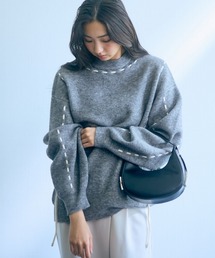 高身長 ハンドステッチニットプルオーバー(トールサイズ)Essenave