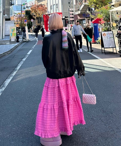 ピンク フリルキャミワンピース PINK HOUSE ピンク フリル付きキャミワンピース PINK HOUSE / 配色