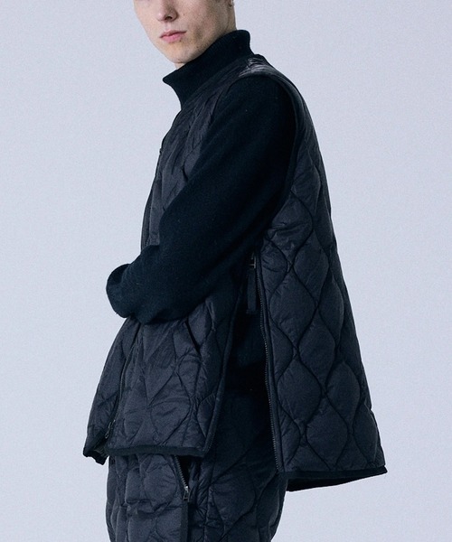 セール】TAION/タイオン MILITARY V NECK W-ZIP DOWN VEST ダウン