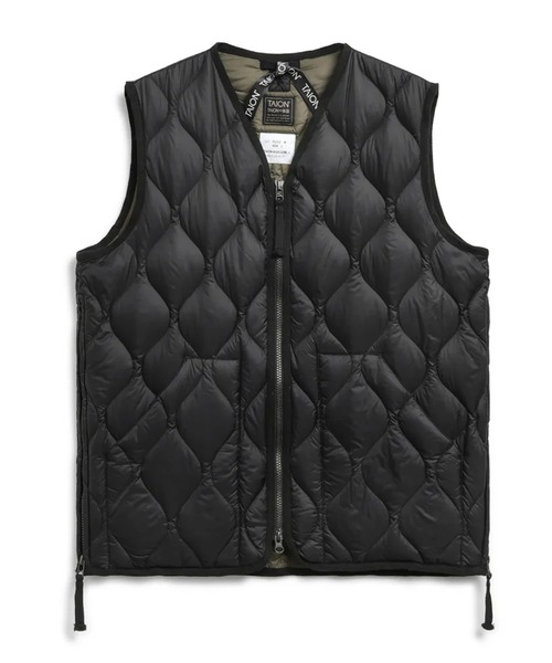 TAION/タイオン MILITARY V NECK W-ZIP DOWN VEST ダウンベスト