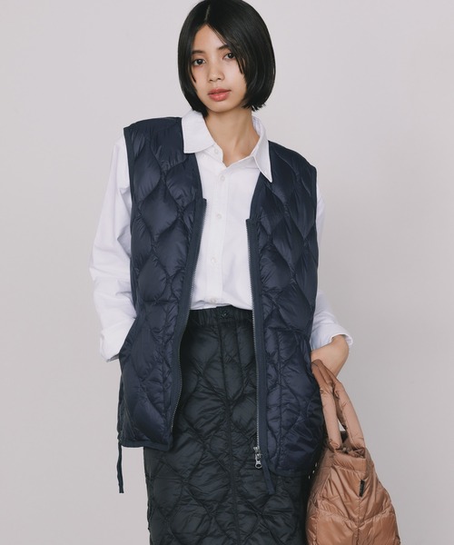 TAION/タイオン MILITARY V NECK W-ZIP DOWN VEST ダウンベスト