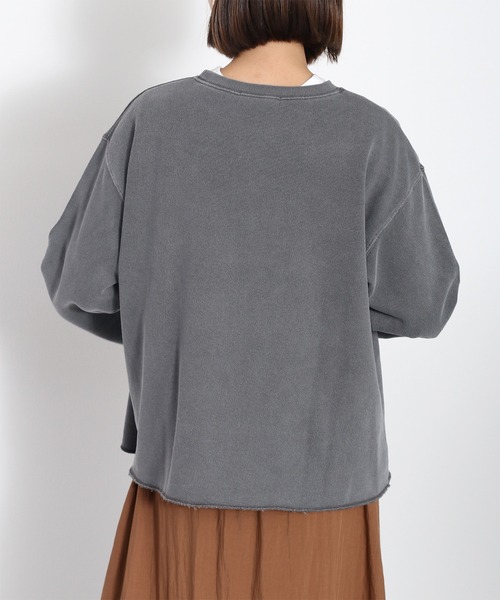 cepo(セポ)の「〈セットアップ対応〉16/10 裏毛ソデフレアプルオーバー(スウェット・レディース・チャコール/グレー/ピンク・M)」の10枚目の写真