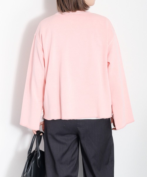 cepo(セポ)の「〈セットアップ対応〉16/10 裏毛ソデフレアプルオーバー(スウェット・レディース・チャコール/グレー/ピンク・M)」の21枚目の写真