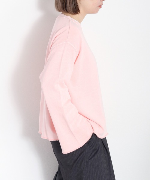 cepo(セポ)の「〈セットアップ対応〉16/10 裏毛ソデフレアプルオーバー(スウェット・レディース・チャコール/グレー/ピンク・M)」の22枚目の写真