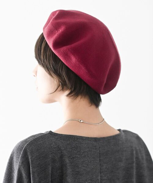 rps（アールピーエス）の「ベレー帽（ハンチング/ベレー帽・レディース・グレー系その他/ブラック/ブラウン系その他/杢グレー/ベージュ系その他/ボルドー・フリー）」の6枚目の写真