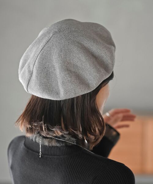 rps（アールピーエス）の「ベレー帽（ハンチング/ベレー帽・レディース・グレー系その他/ブラック/ブラウン系その他/杢グレー/ベージュ系その他/ボルドー・フリー）」の10枚目の写真