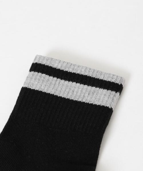 URBAN RESEARCH（アーバンリサーチ）の「『UR TECH』ショートラインソックス（ソックス/靴下・メンズ・ホワイト/グレー/オフホワイト/ブラック・25-28）」の6枚目の写真