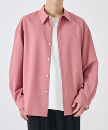 THE WASHABLE WOOL SHIRTS/洗える/シワになりにくい/ドレープ