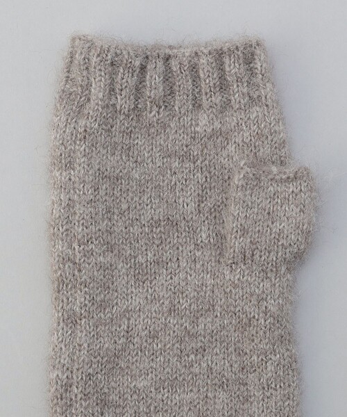 coen（コーエン）の「フィンガーレスニットグローブ（手袋・レディース・ナチュラル/ダークグレー/ブラック/ベージュ・FREE）」の7枚目の写真