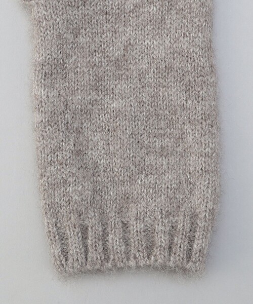 coen（コーエン）の「フィンガーレスニットグローブ（手袋・レディース・ナチュラル/ダークグレー/ブラック/ベージュ・FREE）」の8枚目の写真