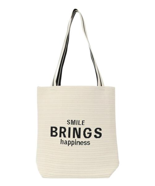 Samansa Mos2 blue（サマンサモスモスブルー）の「ロゴニットトートバッグ（ハンドバッグ・レディース・ブラック/グリーン/キナリ・F）」の15枚目の写真