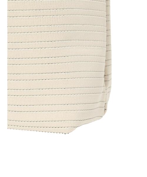 Samansa Mos2 blue（サマンサモスモスブルー）の「ロゴニットトートバッグ（ハンドバッグ・レディース・ブラック/グリーン/キナリ・F）」の8枚目の写真