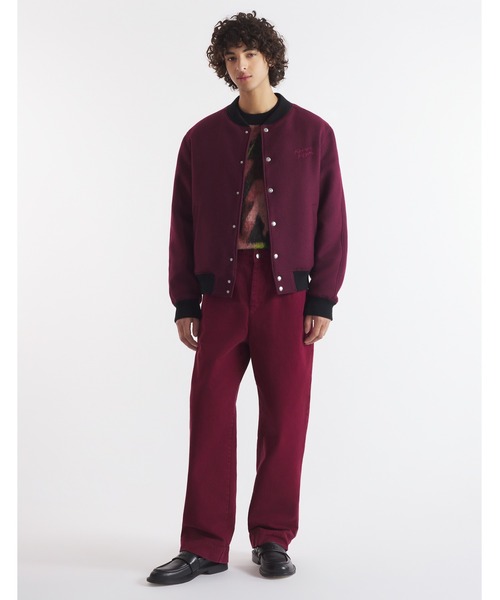 Maison Kitsune(メゾンキツネ)の「TEDDY BLOUSON(スタジャン・メンズ・レッド系その他・XS/S/M/L)」の3枚目の写真