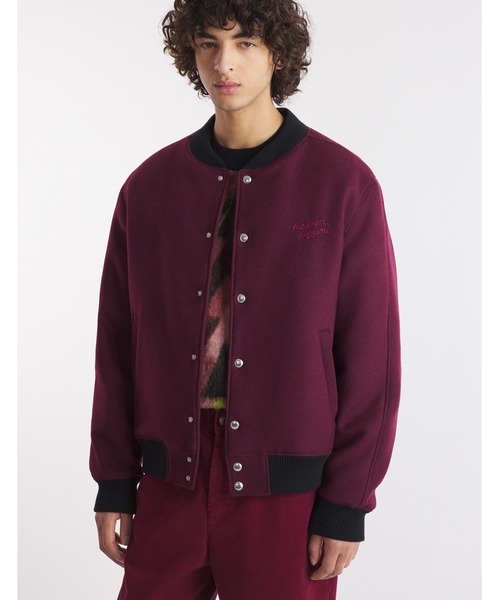 Maison Kitsune(メゾンキツネ)の「TEDDY BLOUSON(スタジャン・メンズ・レッド系その他・XS/S/M/L)」の5枚目の写真