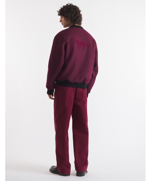 Maison Kitsune(メゾンキツネ)の「TEDDY BLOUSON(スタジャン・メンズ・レッド系その他・XS/S/M/L)」の4枚目の写真